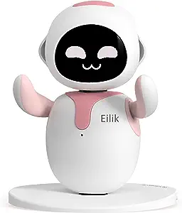 Eilik – Cute Electronic Cute Robot Pets Toys with Intelligent and Interactive | Abundant Emotions, Idle Animations, Mini-Games | Desk Decoration, Unique, Companion for Kids, Girls & Boys