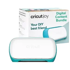 Cricut Joy Machine & Digital Content Library Bundle – Includes 30 images in Design Space App – Portable DIY Smart Machine for creating customized cards, crafts, & labels Blue
