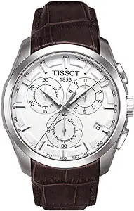 Tissot mens Couturier Chrono Quartz stainless-steel Dress Watch Brown T0356171603100