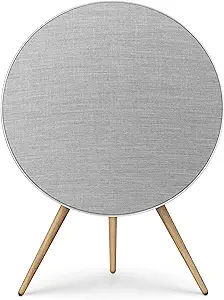 Bang & Olufsen Beosound A9 (5th Generation) – Iconic and Powerful Multiroom WiFi and Bluetooth Home Speaker with Active Room Compensation, Natural Aluminum