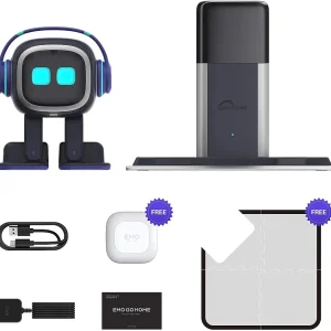 EMO Go Home AI Desktop Pet Robot with EMO Smart Lighting (Home Station)