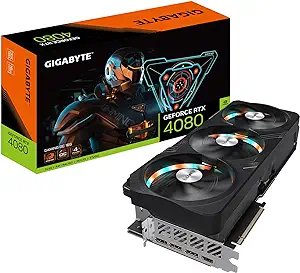 GIGABYTE GeForce RTX 4080 Gaming OC 16G Graphics Card, 3X WINDFORCE Fans, 16GB 256-bit GDDR6X, GV-N4080GAMING OC-16GD Video Card