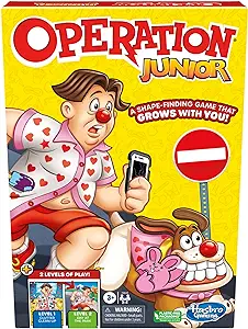 Hasbro Gaming Operation Junior Board Game for Preschoolers and Kids Ages 3 and Up