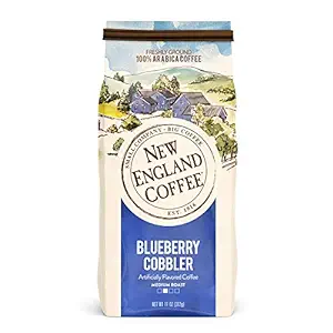 New England Coffee Blueberry Cobbler Medium Roast Ground Coffee 11 اونس. کیف (بسته 2 عددی)