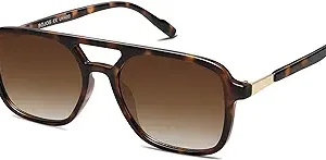 عینک آفتابی SOJOS یکپارچهسازی با سیستمعامل Aviator برای زنان مردانه، عینک آفتابی زنانه مستطیلی مرسوم، عینک آفتابی SJ2202