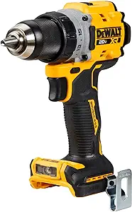 دریل/درایور شارژی DEWALT 20V MAX XR، 1/2 اینچی، فقط ابزار برهنه (DCD800B)