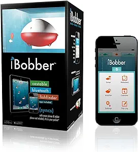 iBobber قابل حمل بی سیم بلوتوث یاب ماهی یاب عمق یاب با محدوده عمق 135 فوت 10+ ساعت عمر باتری با برنامه iOS و Android برنامه بی سیم و ساعت
