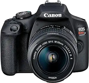 دوربین Canon EOS Rebel T7 DSLR با لنز 18-55mm | وای فای داخلی | سنسور 24.1 مگاپیکسلی CMOS | پردازشگر تصویر DIGIC 4+ و ویدیوهای Full HD