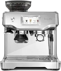 دستگاه اسپرسوساز لمسی Breville Barista BES880BSS، فولاد ضد زنگ برس خورده