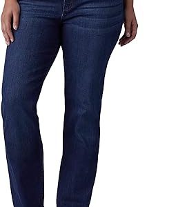 Lee Women’s Size Plus Ultra Lux Comfort with Flex Motion Straight Leg Jean