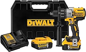 کیت دریل چکشی DEWALT 20V MAX XR، بدون برس، 3 سرعته، بی سیم (DCD996P2)