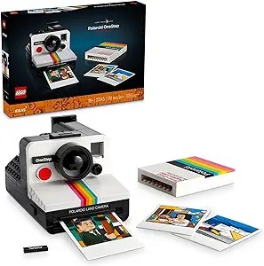 کیت ساخت دوربین LEGO Ideas Polaroid OneStep SX-70، هدیه خلاقانه برای روز مادر، مدل کلکسیونی دوربین پولاروید قدیمی ساخته شده با آجر، فعالیت خلاقانه یا هدیه برای بزرگسالان، 21345