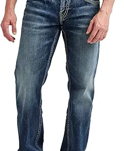 Silver Jeans Co. شلوار جین مردانه Zac Relaxed Fit Straight Leg