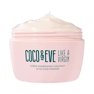 Coco & Eve Like a Virgin Hair Masque – ماسک موی نارگیل و انجیر برای موهای آسیب دیده خشک با کره شی و روغن آرگان برای ترمیم و آبرسانی مو | ماسک حالت دهنده عمیق درمان مو