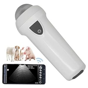 دستگاه سونوگرافی قابل حمل بی سیم دامپزشکی باردار، دستگاه سونوگرافی دستی برای گوسفند سگ خوک، اسکنر اولتراسوند دامپزشکی بی سیم قابل شارژ با پروب مکانیکی 3.5 مگاهرتز (اندروید)