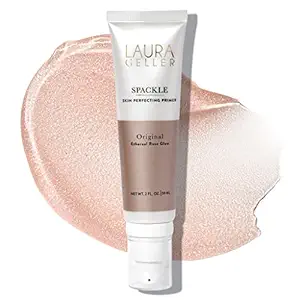 LAURA GELLER NEW YORK Spackle Super-Size – Ethereal Rose Glow – 2 Fl Oz – Skin Perfecting Primer Makeup with Hyaluronic Acid – Long Wear Foundation Face Primer