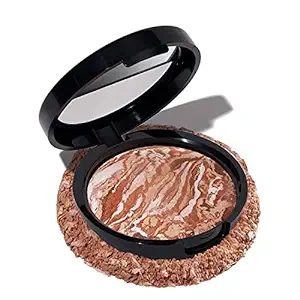 LAURA GELLER NEW YORK Baked Bronze-N-Brighten Bronzer Powder – Medium – Natural Brunze Glow