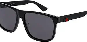 عینک آفتابی گوچی GG 0010 S- 001 BLACK/GREY، مردانه، 58-16-145