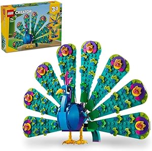 مجموعه اسباب بازی LEGO® Creator 3in1 Exotic Peacock 31157 Building Blocks. اسباب بازی های پسرانه، دخترانه و بچه گانه (355 عدد)