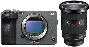 دوربین خط سینما فول فریم Sony FX3 با لنز FE 16-35mm f/2.8 GM (G Master) E-Mount، زاویه عریض، وضوح بالا، سبک و فشرده برای ویدیوهای دیجیتال