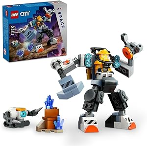 مجموعه اسباب بازی LEGO® City Space Construction Mech 60428 Building Blocks. اسباب بازی های پسرانه، دخترانه و بچه گانه (140 عدد)