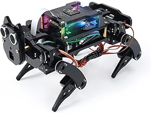 کیت ربات سگ FREENOVE برای ESP32-WROVER (شامل)، دوربین، پیاده‌روی، محدوده اولتراسونیک، سنسور لمسی، برنامه سروو LED RGB Buzzer