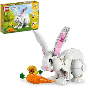 مجموعه اسباب بازی LEGO Creator 3v1 White Rabbit 31133 Building Blocks; اسباب بازی های پسرانه، دخترانه و بچه گانه (258 قطعه)