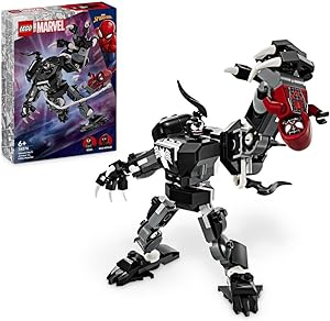 مجموعه اسباب بازی LEGO® Marvel Venom Mech Armor vs. Miles Morales 76276 Building Blocks. اسباب بازی های ابرقهرمانی برای پسران، دختران و کودکان (134 قطعه)