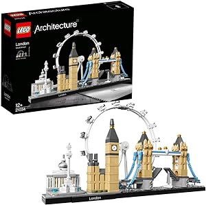 کیت مدل مجموعه ساختمانی LEGO® Architecture London Skyline 21034 و هدیه برای کودکان و بزرگسالان (468 قطعه)