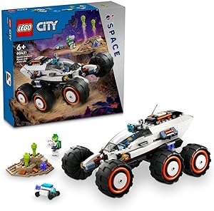 مجموعه ماشین اسباب بازی LEGO® City Space Explorer Rover and Alien Life 60431 Building Blocks. اسباب بازی های پسرانه، دخترانه و بچه گانه (311 قطعه)