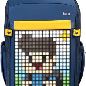 کیسه نمایشگر LED انیمیشن Divoom Backpack-S Pixel Art Youngsters با کنترل برنامه، آبی تیره