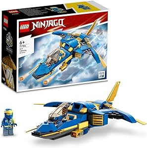 LEGO NINJAGO Jay’s Lightning Jet EVO، اسباب‌بازی بچه‌ها بلوک ساختمانی، سن ۶ سال به بالا، ۷۱۷۸۴ (۱۴۶ قطعه)