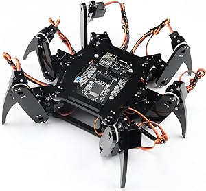 کیت ربات Hexapod Freenove | پروژه مبتنی بر آردوینو | رزبری پای | عنکبوت پیاده روی خزیدن 6 پا | آموزش مفصل | برنامه اندروید | سروو Wi-Fi Wireless RC 2.4G