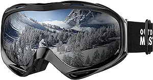 عینک اسکی OutdoorMaster OTG – عینک اسکی/اسنوبورد روی عینک برای مردان، زنان و جوانان – 100% محافظت در برابر اشعه ماوراء بنفش