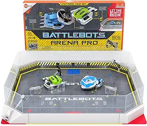 HEXBUG BattleBots Arena Pro، ربات کنترل از راه دور اسباب بازی برای کودکان با بیش از 100 پیکربندی، اسباب بازی STEM برای پسران و دختران 8 سال به بالا، شامل باتری