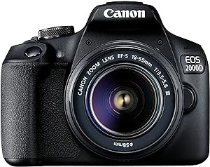 دوربین DSLR Canon EOS 2000D با EFS، کیت لنز 18-55mm III