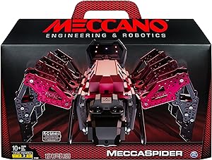 Meccano-Erector – کیت ربات MeccaSpider برای ساخت کودکان، اسباب بازی STEM با بازی ها و برنامه های داخلی تعاملی، کنترل از راه دور مادون قرمز