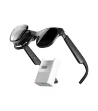 بسته‌بندی آداپتور و عینک AR XREAL Air 2 Pro، نمایشگر پوشیدنی نهایی با نور الکتروکرومیک 3 سطح، 75 گرم 120 هرتز 130 اینچ، سازگار با سری iPhone 14/SteamDeck/ROG/Mac/PC/Android/iOS