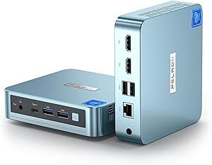 PELADN WI-6 Pro Mini PC، Intel 12th Gen Alder Lake- N100 (تا 3.4GHz)، 16GB DDR4 RAM 512GB M.2 PCIe SSD، پشتیبانی از رایانه رومیزی 4K Dual Display/USB3.2/WiFi 5/BT4.2/ Win 11 Pro