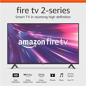 Amazon Fire TV 40 اینچ تلویزیون هوشمند HD سری 2 با کنترل صوتی الکسا Fire TV، پخش زنده تلویزیون بدون کابل