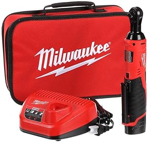 کیت جغجغه ضامن دار 3/8 اینچی بی سیم M12 2457-21 Milwaukee 2457-21 Lithium-ion