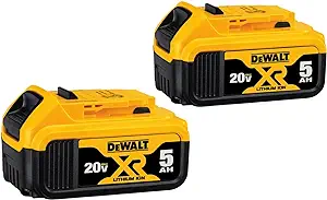 باتری DEWALT 20V MAX XR, 5 Ah, 2-pack (DCB205-2)