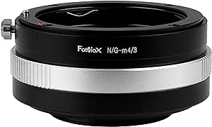 آداپتور پایه لنز Fotodiox – Nikon Nikkor F Mount G-Type D/SLR Lens to Micro Fours Mount (MFT, M4/3) بدنه دوربین بدون آینه، با صفحه کنترل دیافراگم داخلی