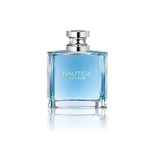 عطر مردانه Nautica Voyage – تازه، رمانتیک، رایحه چوبی میوه ای، نت های آبی سیب، نیلوفر آبی، چوب سدر و مشک لباس ایده آل روز 3.3 Fl Oz