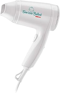 Valera 554.13, Valera – Swiss Bebe Hair Dryer فوق العاده ظریف مو و بدن نوزاد، سفید،