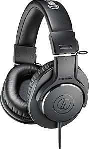 هدفون مانیتور حرفه ای Audio-Technica ATH-M20X، مشکی