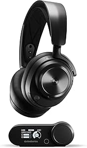 SteelSeries Arctis Nova Pro Wireless – هدست بازی چند سیستمی – درایورهای Hi-Fi ممتاز – حذف نویز فعال – سیستم قدرت بی نهایت – رایانه شخصی، PS5، PS4، سوئیچ، موبایل