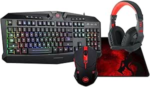 Redragon S101 Wired Rgb Backlit Gaming 4 in 1 Combo