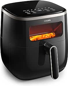 Philips Airfryer 3000 Series XL – پنجره دیجیتال، 5.6 لیتر، فناوری RapidAir، پنجره آشپزی شفاف – HD9257/80