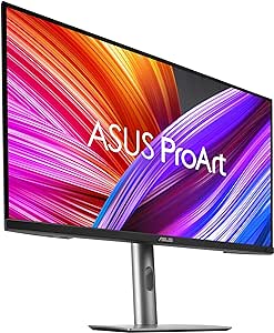 مانیتور حرفه ای ASUS PA279CRV ProArt Display – 27 اینچ IPS، 4K UHD (3840 x 2160)، 99% DCI-P3/Adobe RGB، دقت رنگ ΔE <2، تأیید Calman، USB-C PD 96W، پایه ارگونومیک، پایه سبز